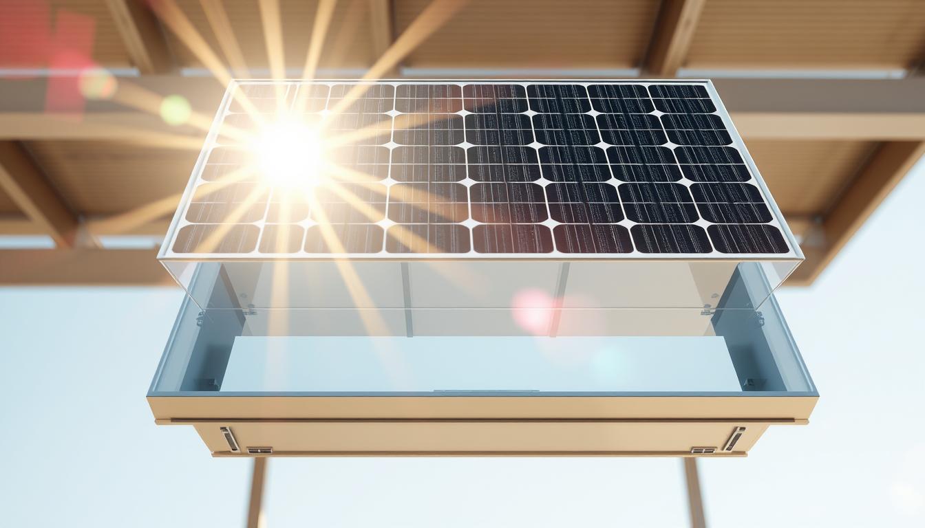 Funcionamiento de paneles solares bifaciales